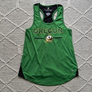 Women's Oregon Ducks Scoop Neck Racerback Tank Top, Small